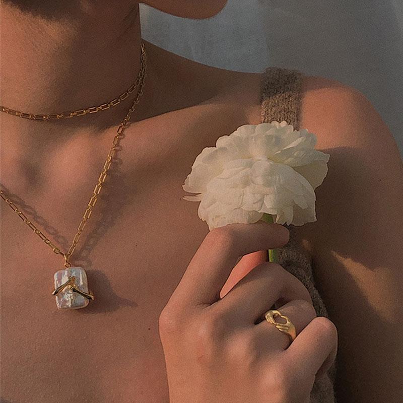Puerto Rico ~ Square Baroque Necklace - BIANCA BOUTIQUE