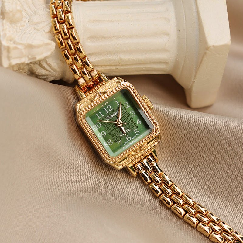 Flora ~ Golden Strips Luxurious Watch - BIANCA BOUTIQUE