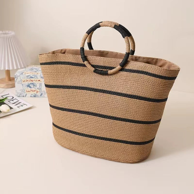 Lila ~ Woven Beach Bag