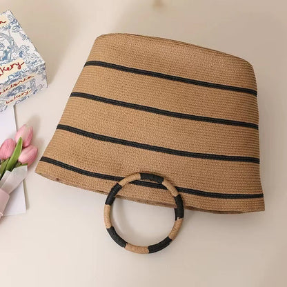 Lila ~ Woven Beach Bag