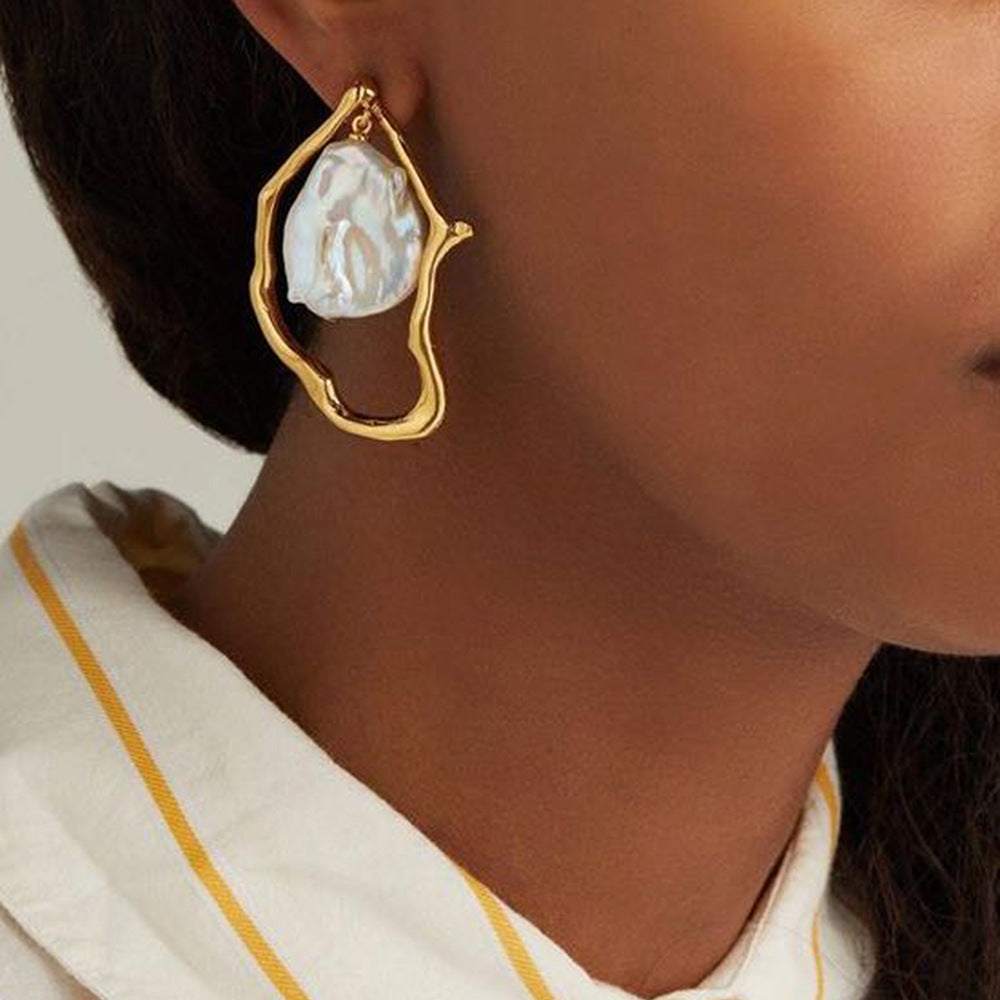 Jamaican ~ Exotic Pearl Earrings - BIANCA     BOUTIQUE