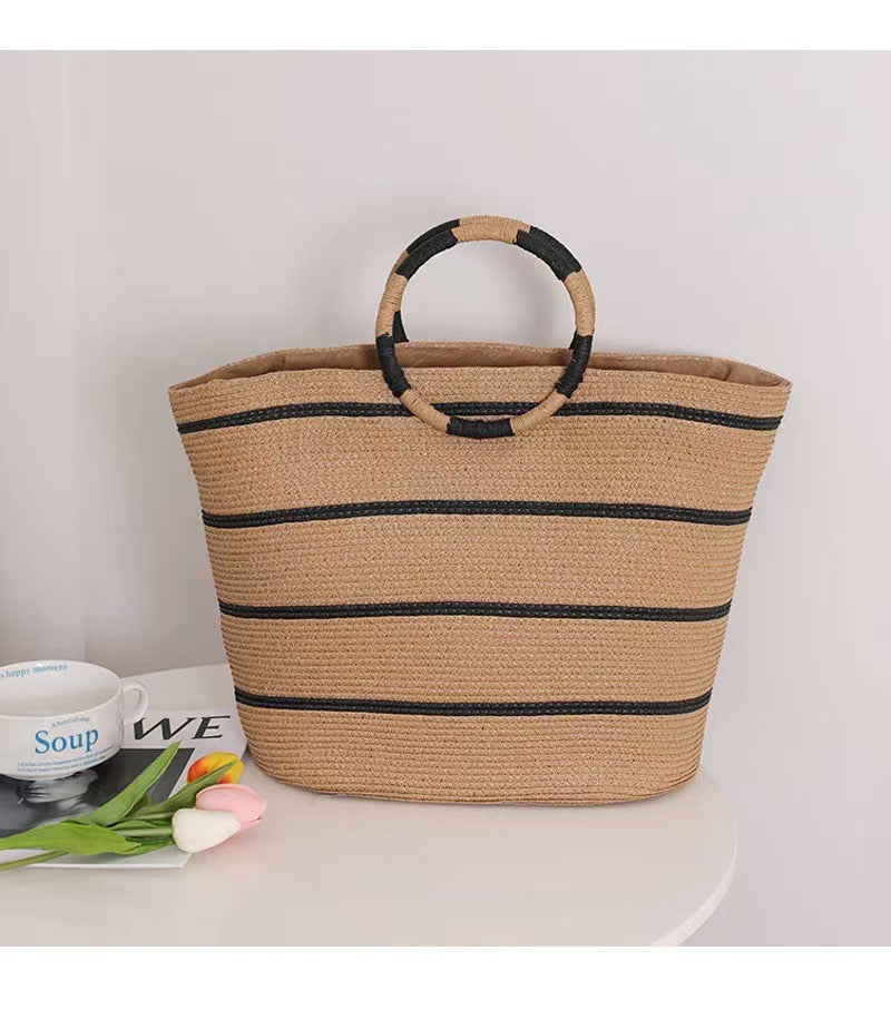 Lila ~ Woven Beach Bag