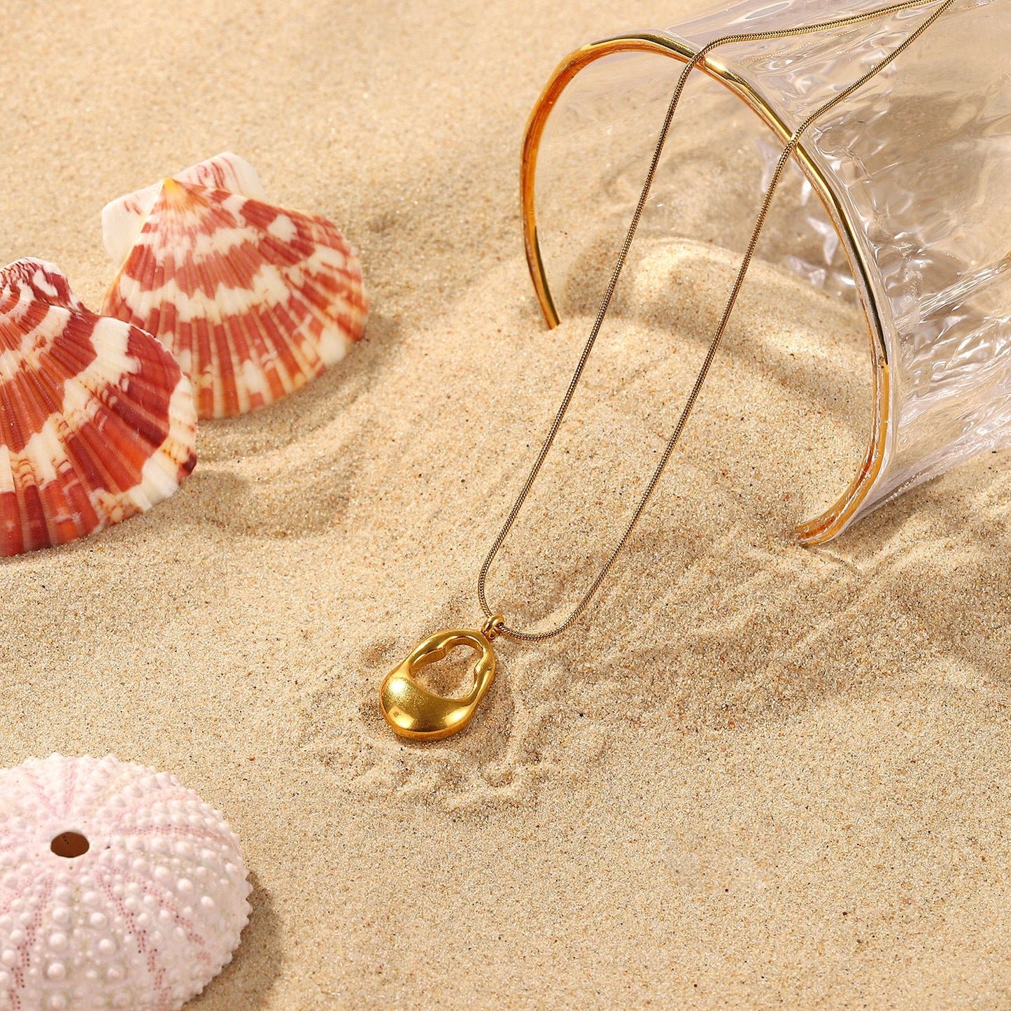 girls Golden Beach Necklace