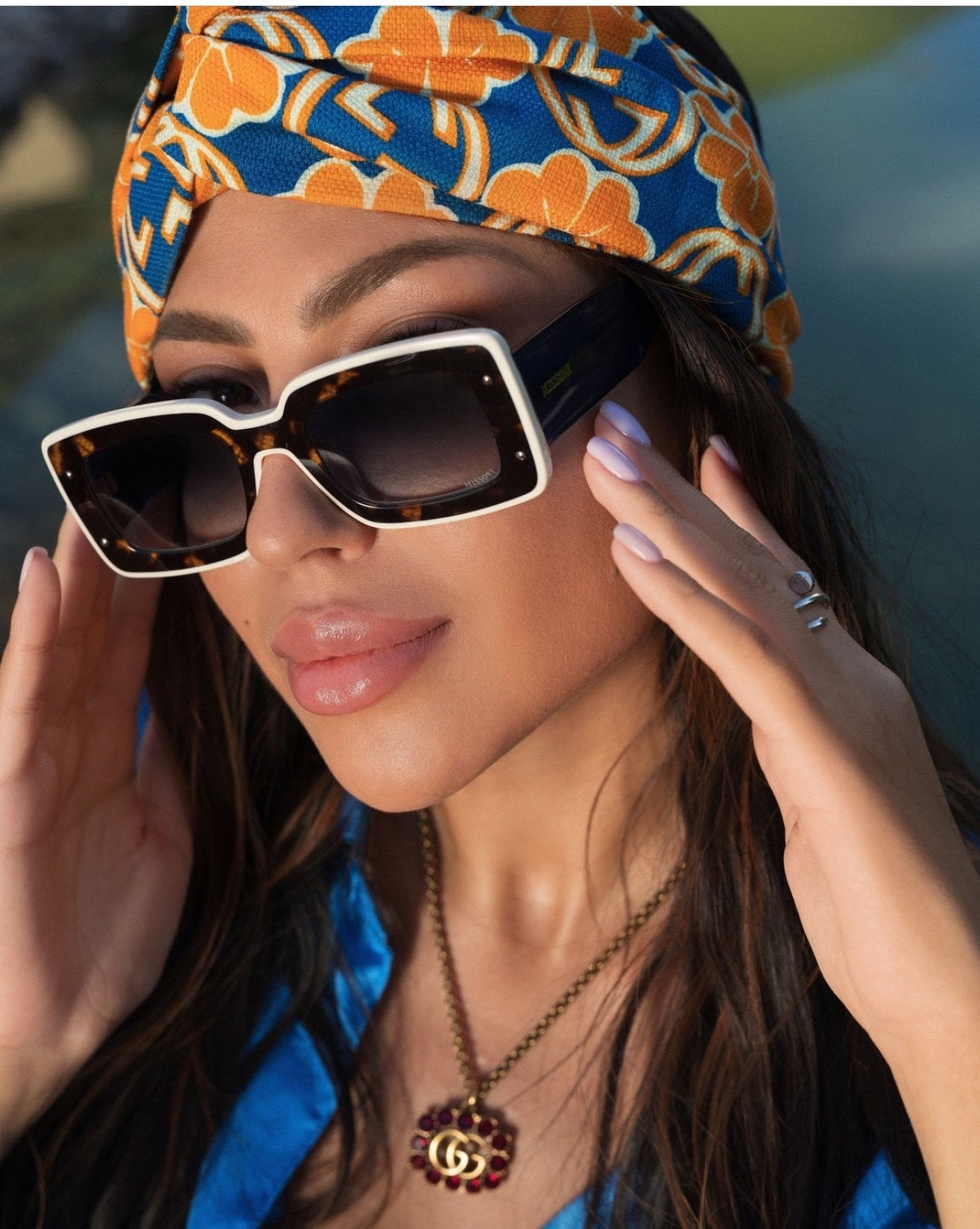 Zanzibar ~ Tropical Square Sunglasses - BIANCA     BOUTIQUE