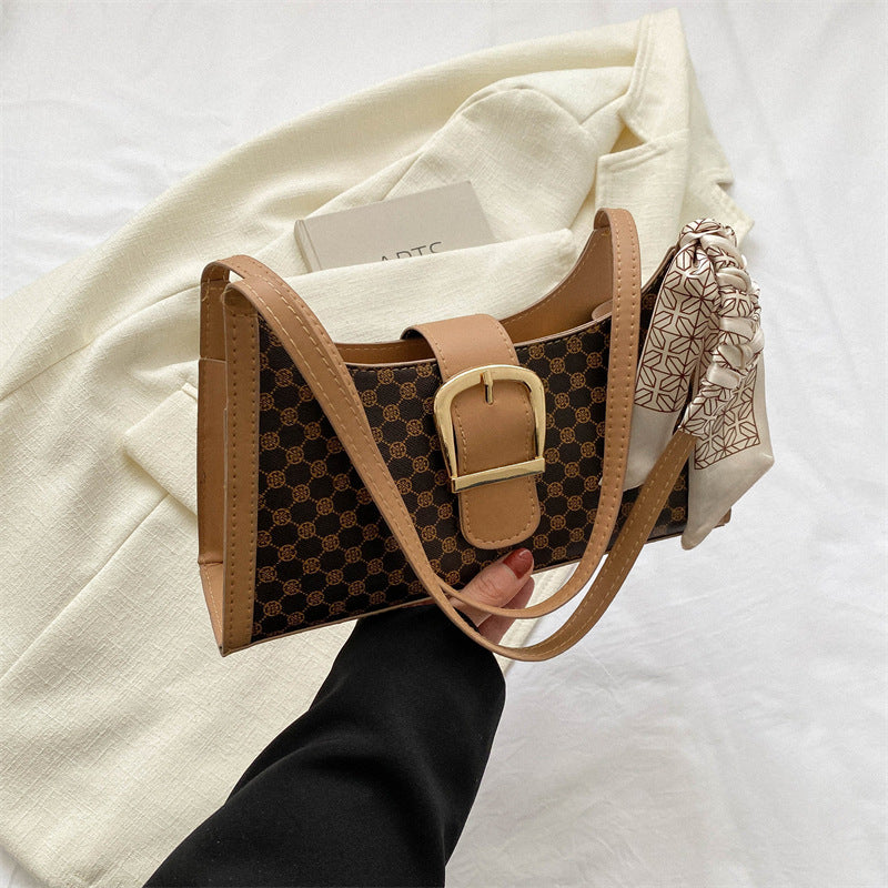 Katie ~ Silk Scarf Crossbody Bag - BIANCA     BOUTIQUE