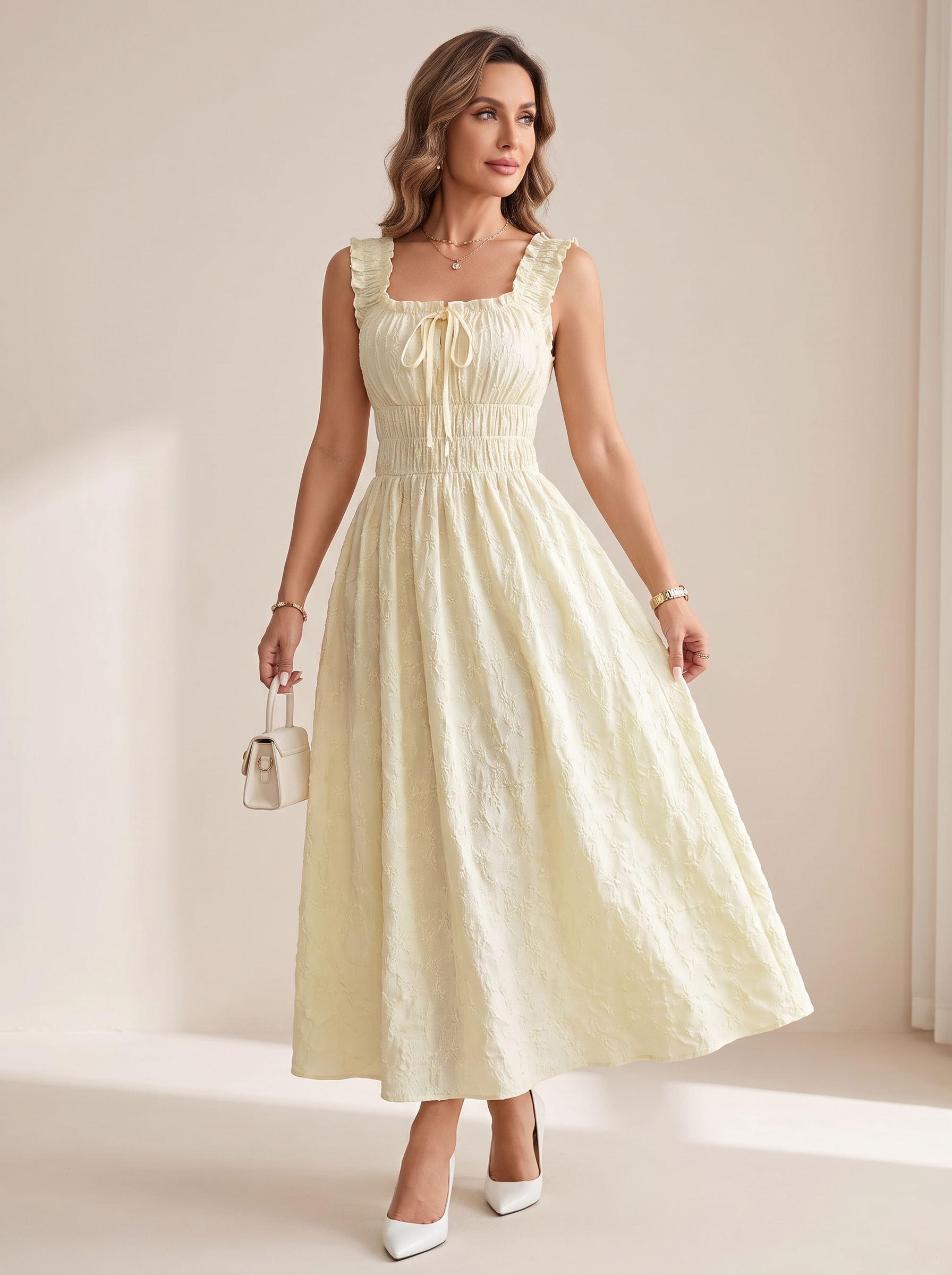 Amalfi Tiered Midi Dress