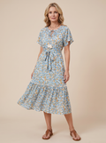 Portofino Floral Midi Dress