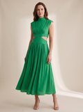 Riviera Pleated Midi Dress