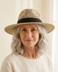 Salina Panama Sun Hat worn by a model