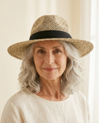 Salina Panama Sun Hat worn by a model