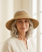 Rimini Foldable Sun Visor worn by a model