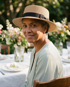 Ravello Straw Boater lifestyle