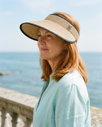 Sorrento Straw Sun Visor lifestyle