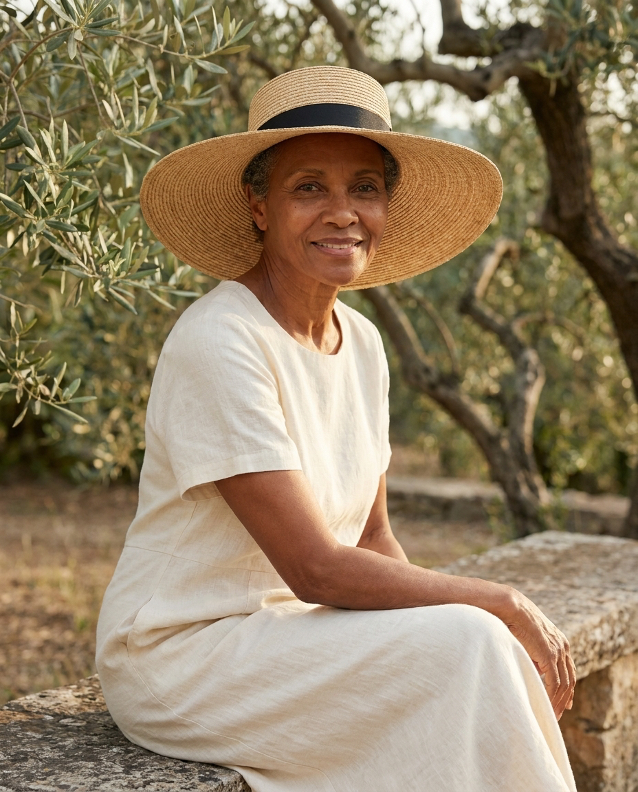 Capri Wide-Brim Sun Hat lifestyle